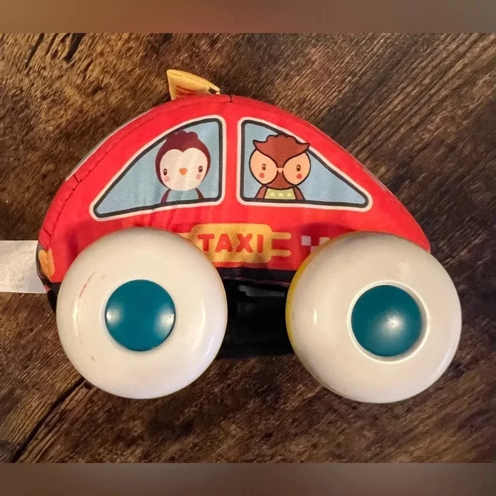 SET: Tippi | Soft Play Cloth Car Set -  Set of 4 Baby Cars.